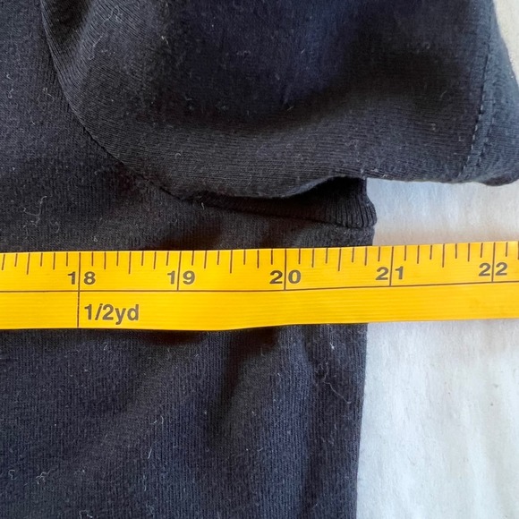 Lauren Ralph Lauren Black Lace Up Shoulder Short Sleeve Cotton Top 1X - Picture 8 of 9